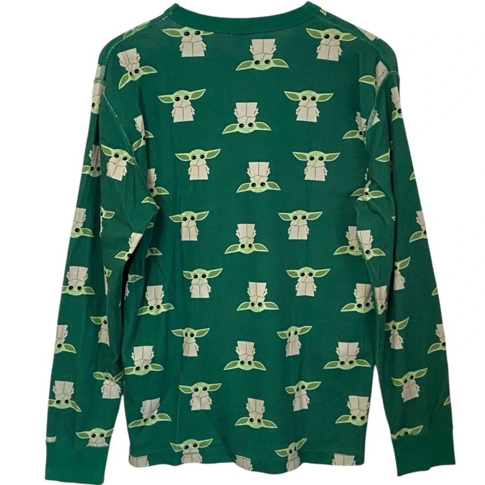 Hanna Andersson‎ Star Wars Grogu Baby Yoda Organic Cotton Pajamas Green Large